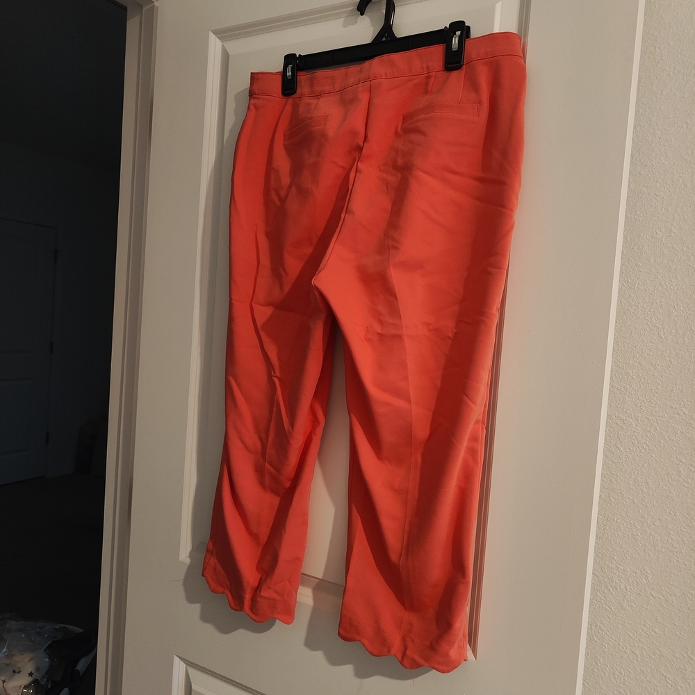 Ruby Rd. Bold Orange Trousers - Picture 2 of 2